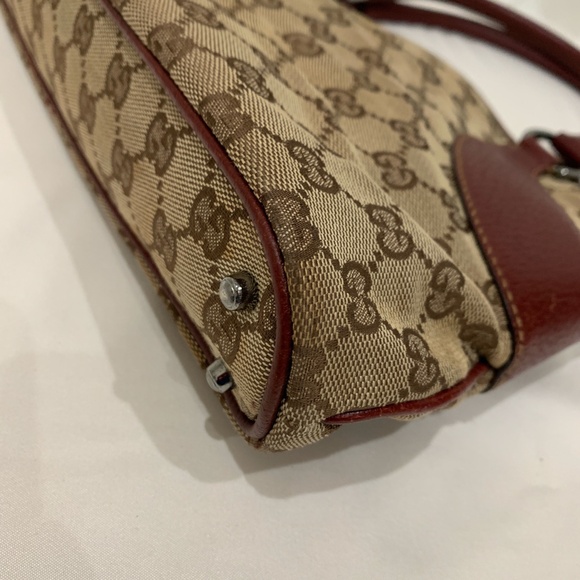 enjoyingthehunt - For fix payment - Gucci Brown Red GG Canvas Tote Sku#84019 - Picture 7 of 12